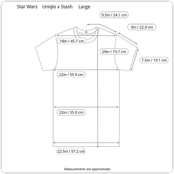 Star Wars Uniqlo Stash Retro Graffiti Pop Art C3PO R2D2 Droids Graphic T-shirt L - Picture 15 of 16